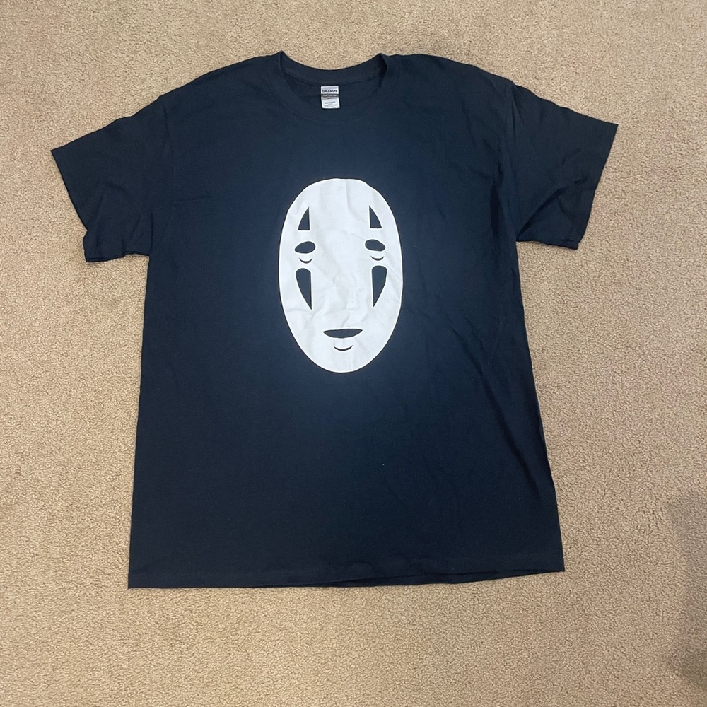 Spirited Away Kaonashi No-Face Black Goldman T-shirt